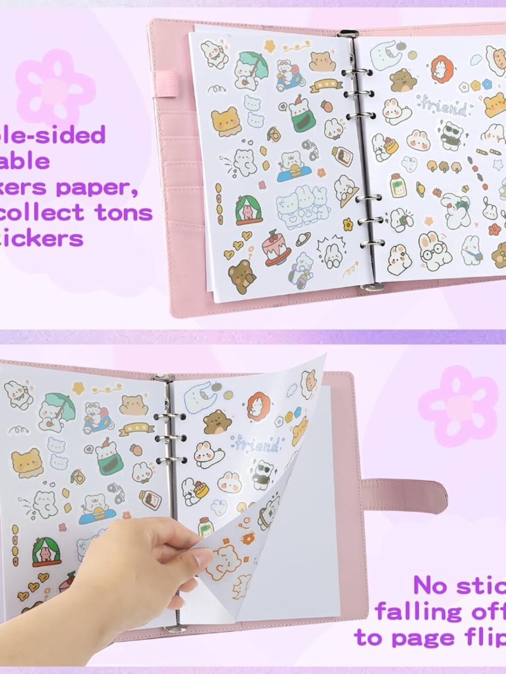Reusable Sticker Book,Sticker Collecting Book,A5 Sticker Collecting Album - Picture 7 of 7